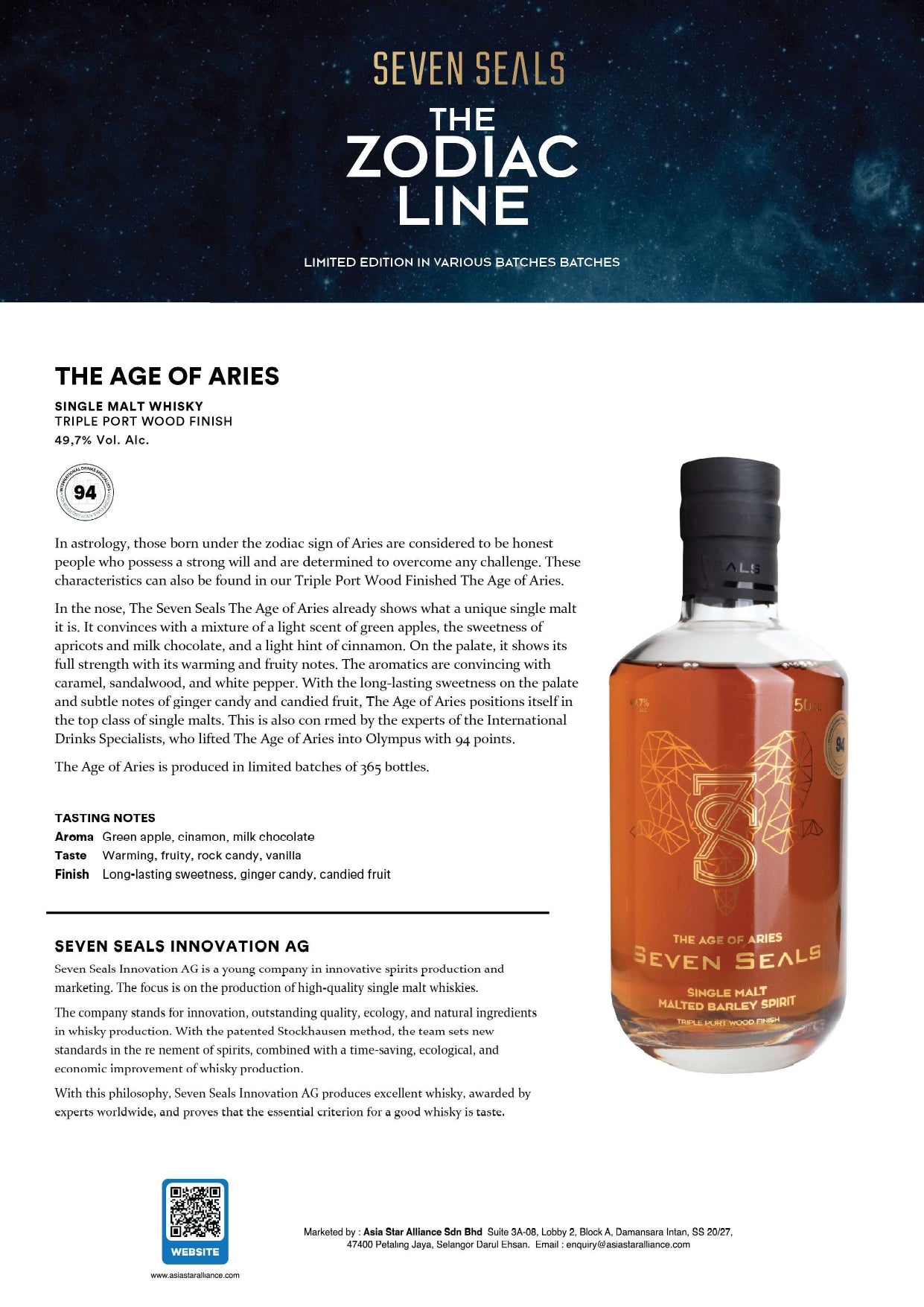 Seven Seals The Age of Aries 500ml