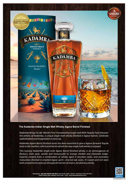 The Kadamba Indian Single Malt Whisky Agave Barrel Finished 750ml