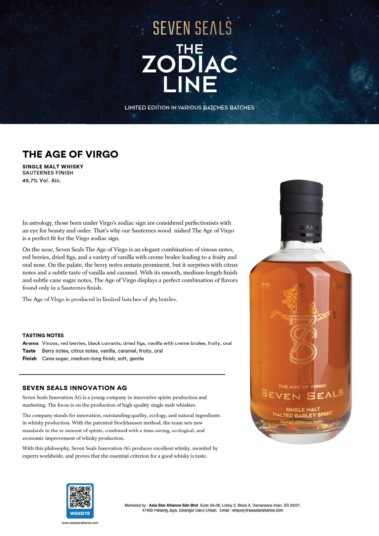 Seven Seals The Age of Virgo 500ml