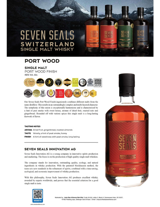 Seven Seals Port Wood Finish Single Malt 700ml
