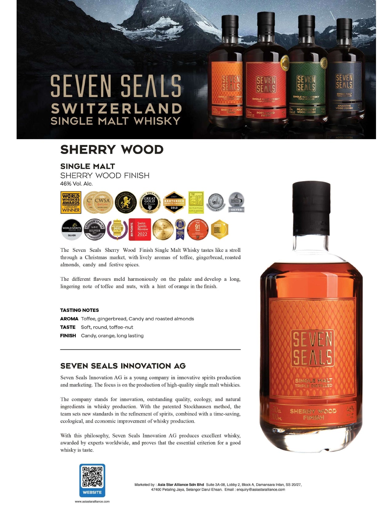 Seven Seals Sherry Wood Finish Single Malt [700ml]