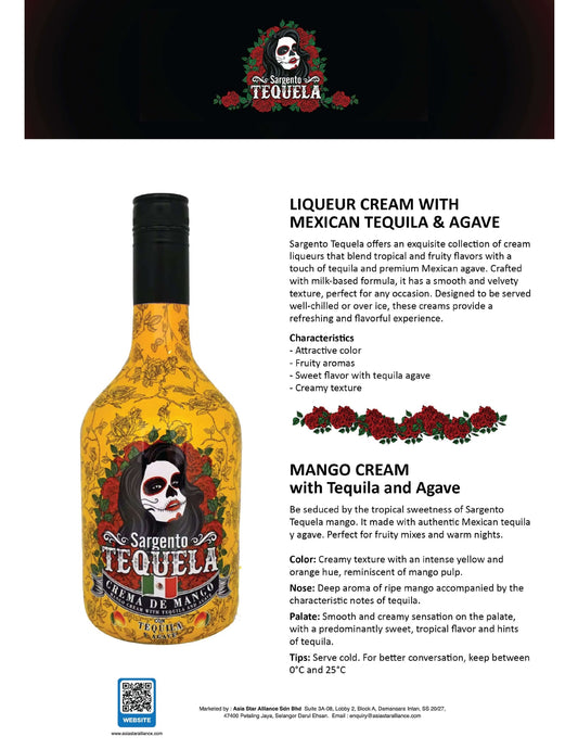 Sargento Tequela Cream - Crema De Mango 700ml